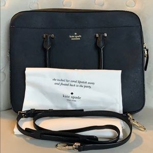 Kate Spade Saffiano 13” leather laptop bag